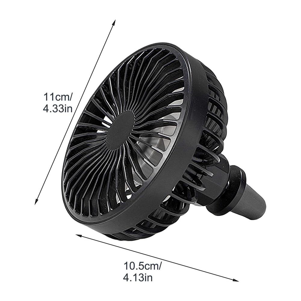 Автомобильный вентилятор с зажимом для воздуховода, вентилятор для охлаждения автомобиля, циркуляционный вентилятор с 3 скоростями, автомобильный вентилятор с зажимом для охлаждения, вращающийся на 360 градусов, вентилятор для автомобиля