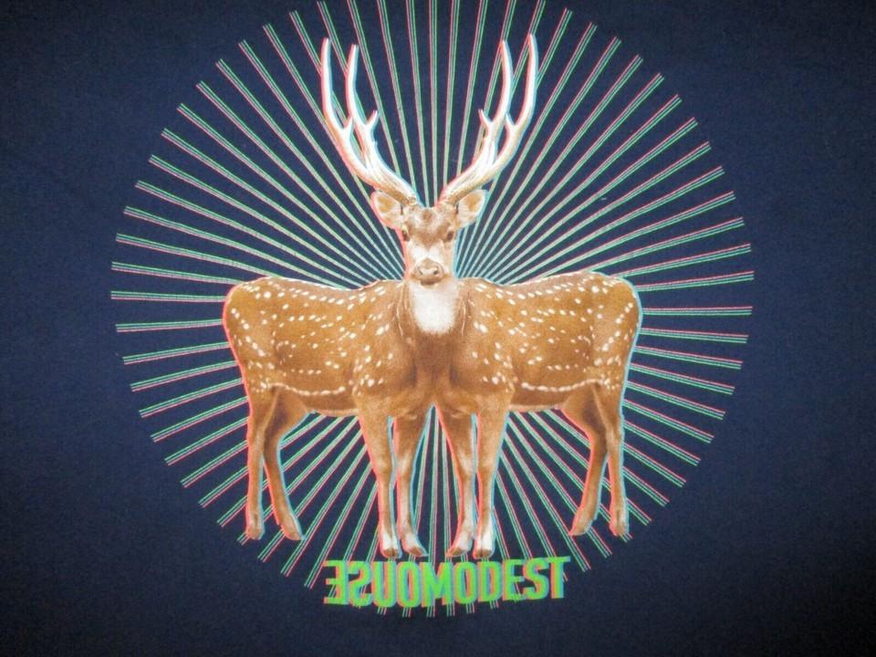 MODEST MOUSE Conjoined Deer Navy Blue Unisex S-234XL New Shirt E654