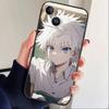D-Киллуа Зольдик H-Охотник х Охотник Чехол для телефона для iPhone 17 16 15 14 13 12 Max Plus Силиконовый Черный Чехол