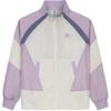 Casual Color Block Cardigan Jacket Women Jackets Gray Purple 162438603-2