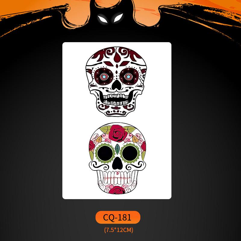 2024 Новые Хэллоуин Страшные Наклейки Татуировки Лица с Большим Ртом - Смешные, Водонепроницаемые, Цветной Вечерний Макияж