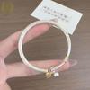 Lucky Little Horse Bronze Coin Peace Lock - Gold-Plated Sterling Silver Horse Bracelet for Women