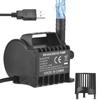 Submersible Water Pump Electric 600L/H Small Fountain Pump with Max 7.2ft Lift, 6.5ft USB Cable and