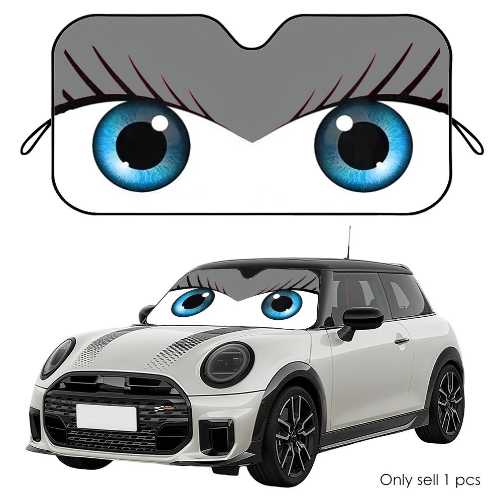 Cute girl car eyes Sun Visor Car Windshield Sun Shade Front Window Sunshade UV Block Heat Insulation Cover Parasol