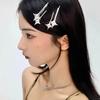 1pc Personalized Sweet Cool Spicy Girl Y2k Star Hairpin, Niche Edge Clip, Ins Cool Style Hair Accessory, High-end Bangs Clip
