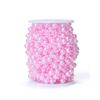 60 Meters Artificial Pearls Beads Chain Garland Flowers DIY Wedding Party Favor Bride Bouquet Decoration Beige White Pink Red