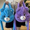 Милый плюшевый рюкзак-сумка с персонажами Care Bears, Каваи, Милые животные, Плюшевая сумка через плечо, Для девочек, Для покупок, На улице, Плюшевая сумка