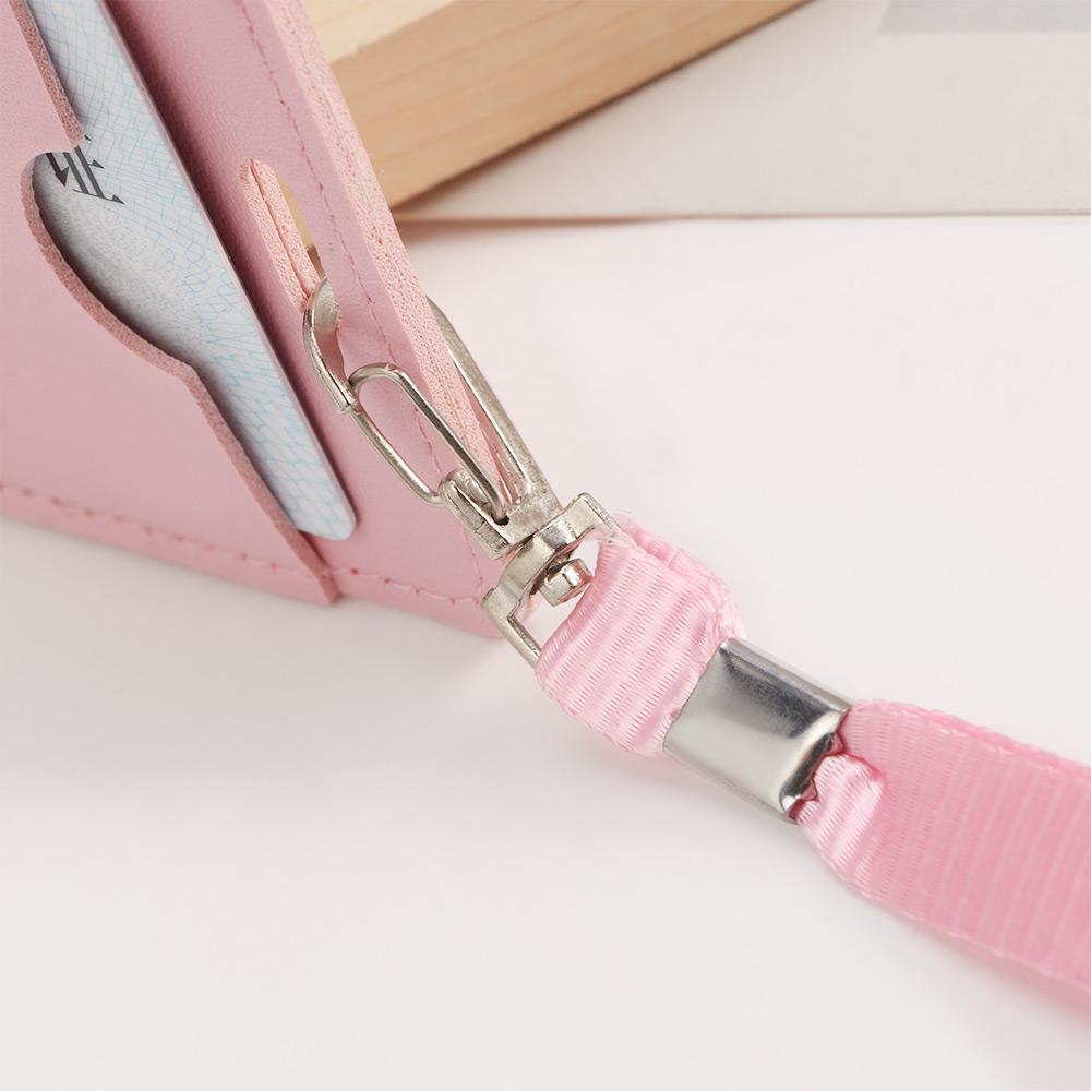 Сумка-ремешок на молнии Кошельки для монет Держатели кредитных карт Держатели удостоверений личности с шейным ремешком Держатель удостоверения личности