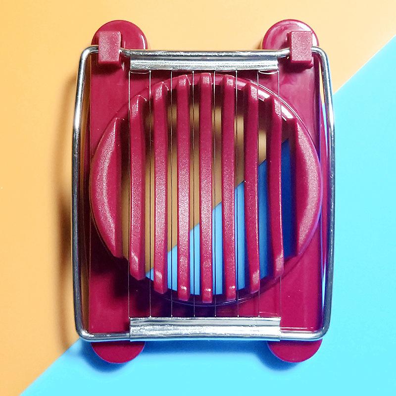 Пластиковый резак для яиц с одной головкой, бытовой многоцелевой инструмент для резки яиц двойного назначения