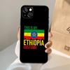 Чехол для телефона с флагом Эфиопии для iPhone 17 Air 16 15 13 11 12 14 Pro Max 13 12 mini 15 16 Plus 16e Чехол