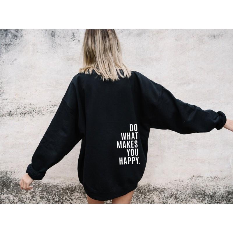 Womens Oversized Drop Shoulder Long Sleeve Hoodie Tee Loose Fit Streetwear Print Top XS To 5XL European Size