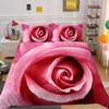 Flowers Printed Home Bedclothes Double Size Microfiber Bedspreads Gir Superior Design Comforter Cover Set