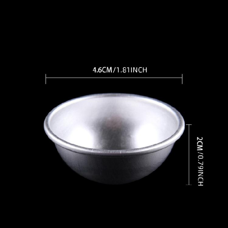 4 шт./упак. Полусферы из алюминиевых сплавов Формы для выпечки тортов, пудингов и шоколадных десертов Практичная кухонная утварь