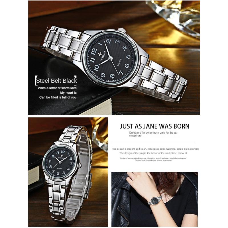 WWOOR Большие цифровые часы со стальным ремешком Винтажные женские часы