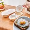 1 шт. Яйцеварка для микроволновки, двухчашковая яйцеварка, кухонный гаджет, форма для яиц с горячим источником, кухонные принадлежности, яйцеварка с прозрачной водой Lotus