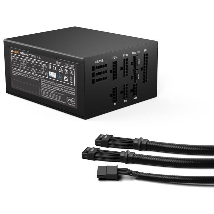 Alimentation PC - BE QUIET! - Straight Power 12 Platinum - 1200 W - 80 PLUS Platinum - Modulaire
