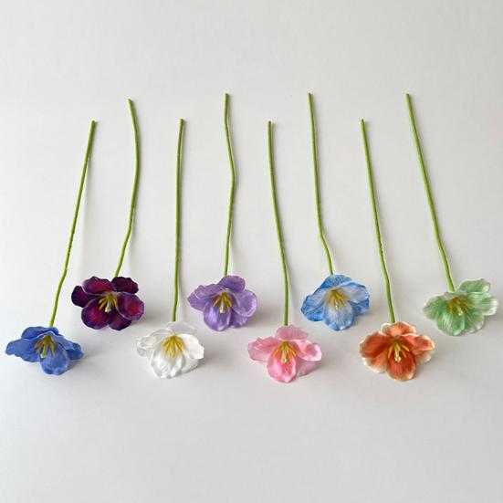 Имитация тюльпана Искусственные полностью распустившиеся цветы тюльпана Искусственный тюльпан с гибким стеблем для весенне-летнего домашнего декора Свадебные настольные центральные элементы