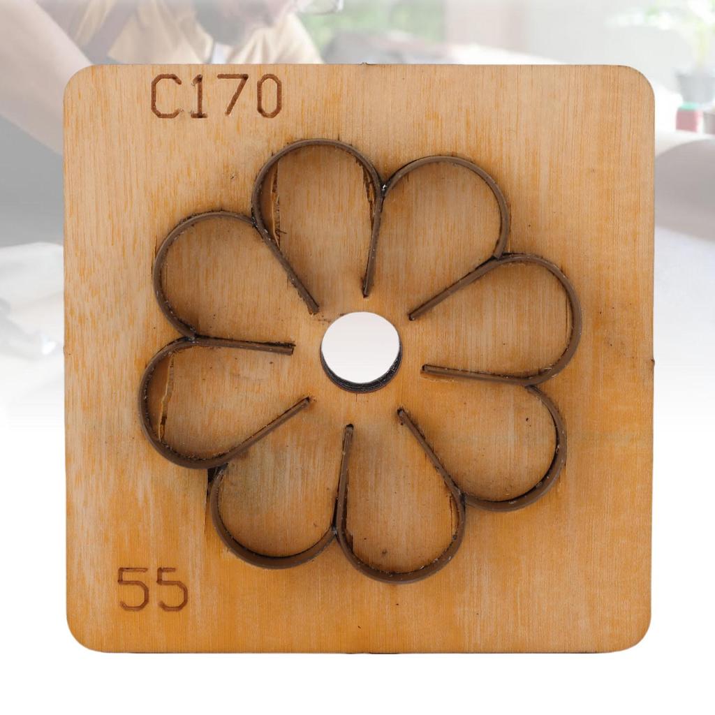 Кожаный вырубной штамп в форме цветка, металлический, для кожевенного ремесла, резак для бумаги, художественный, пробивной штамп, инструмент для рукоделия