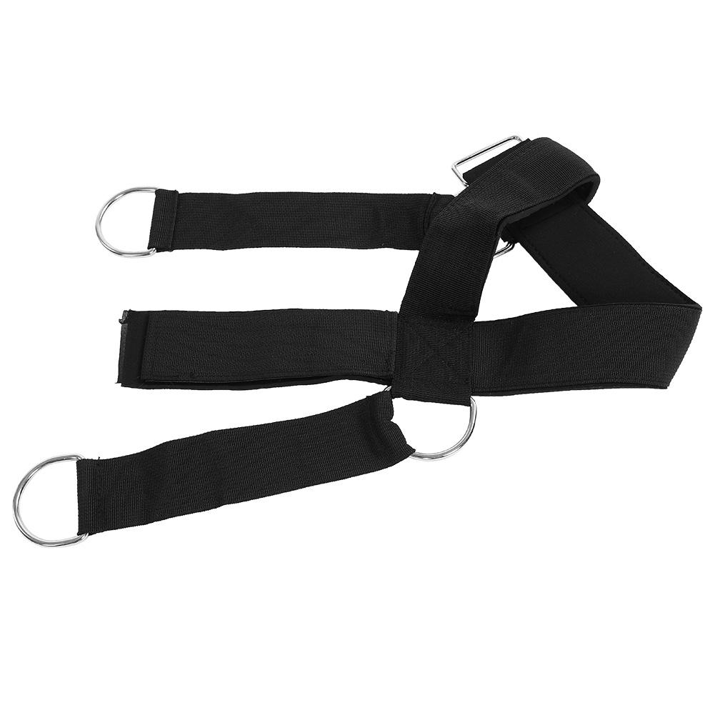Nylon Head Weight Lifting Harness Neck Strap Strength Fitness Exercise Belt Gym Belt