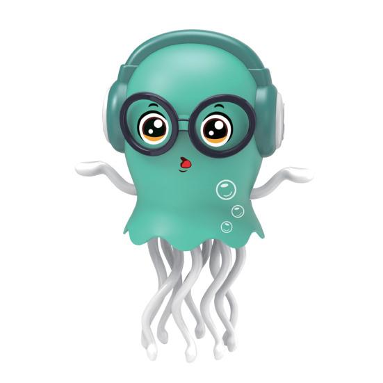 Электрическая танцующая игрушка-осьминог Электрический ползающий осьминог со светодиодной подсветкой и музыкой Автоматическая скручивающаяся и вращающаяся игрушка-питомец для кошек и детей