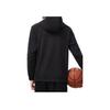 Li Ning Cba Series Professional Basketball Logo Print Sweatshirt Men Sweatshirt Black AWDT883-1