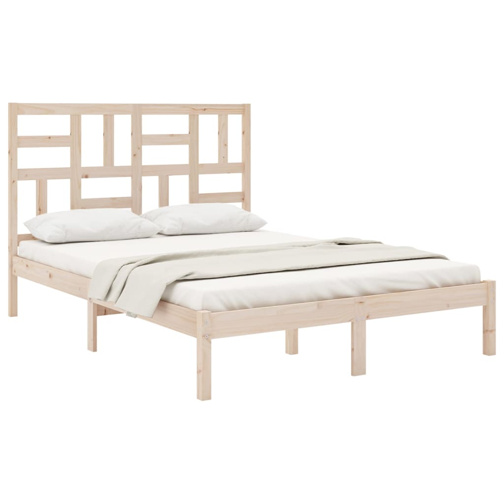 Solid Wood Bed Frame without Mattress 160x200 cm