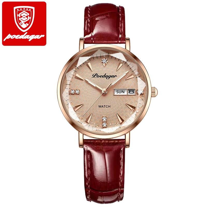 312 High Quality Women's Watch Waterproof Luminous Shock Ladies Watch Stainless Steel Quartz Watch Women Wrist Luxury