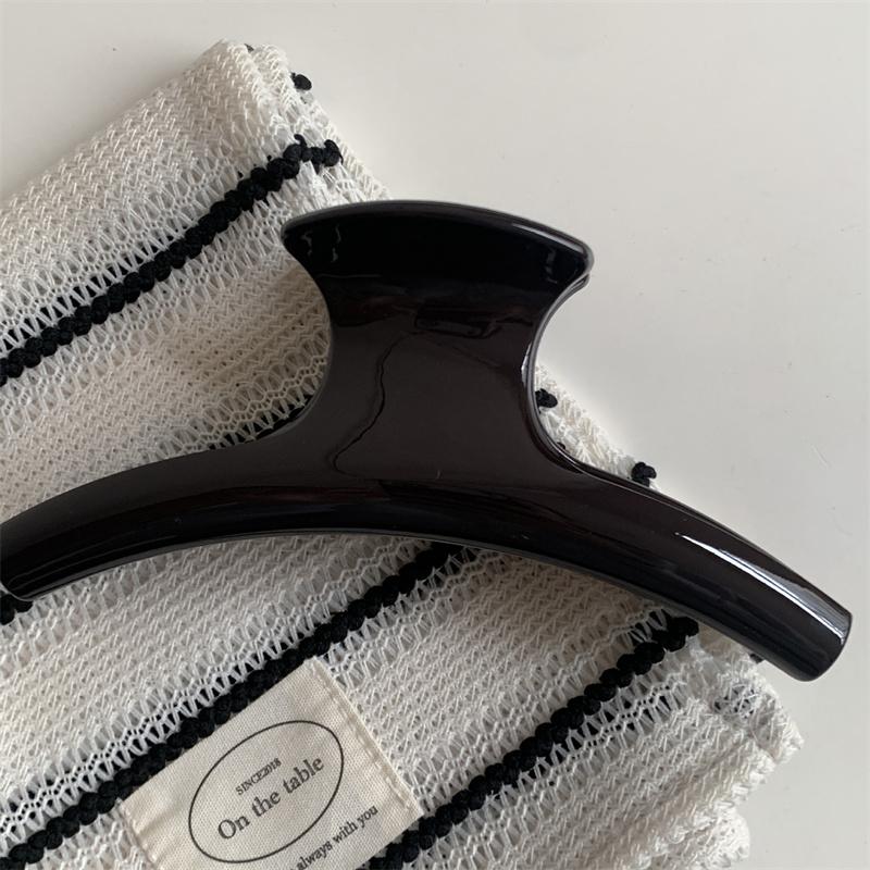 Очень большой элегантный зажим-краб для волос, дугообразный геометрический зажим-акула, зажимы для волос, захват, простой винтажный женский аксессуар для волос