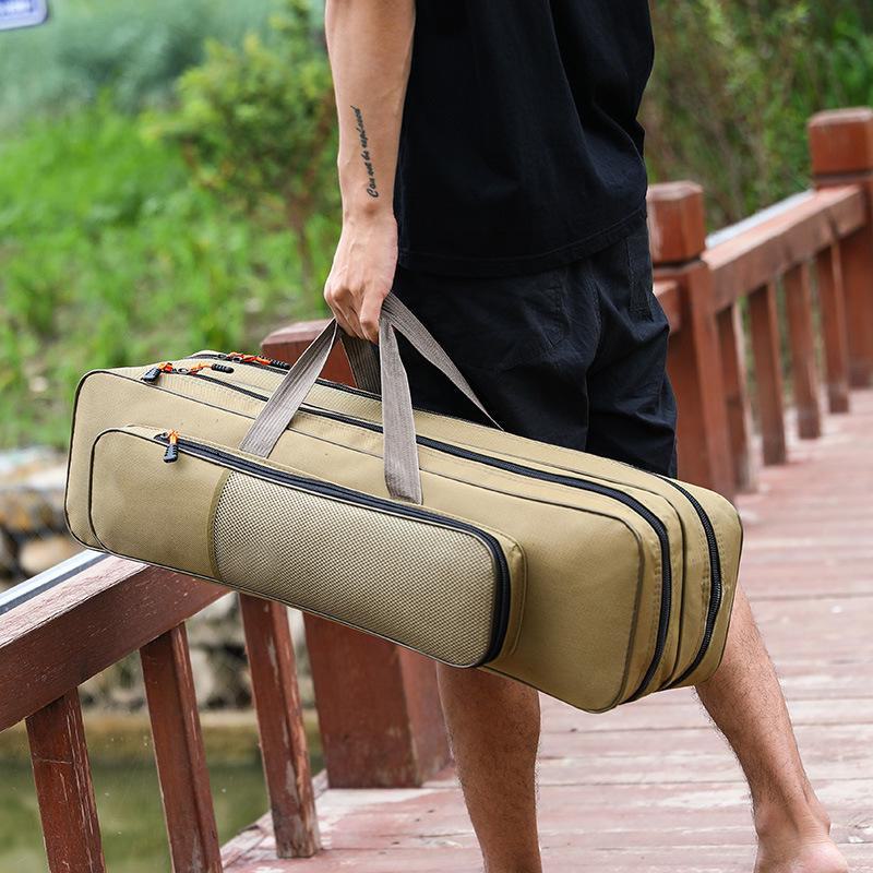 Компактная сумка для удочек - 40-80 см, однослойная/двухслойная, для приманок и снастей