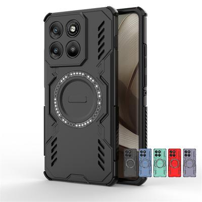 Для чехла Motorola Edge 70 Для Moto Edge 70 Противоударная броня Магнитная адсорбция Беспроводная зарядка Задняя крышка Для чехла Moto Edge 70