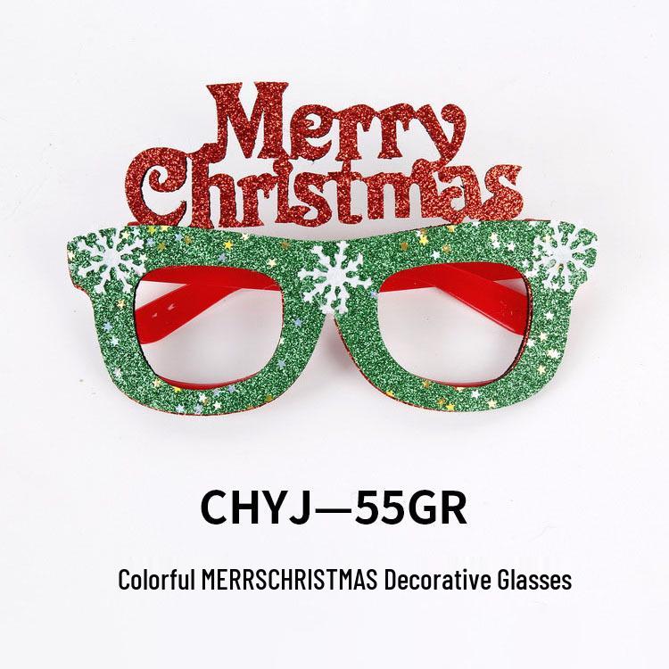 Креативные рождественские очки - Санта, Снеговик, Рога для взрослых и детей