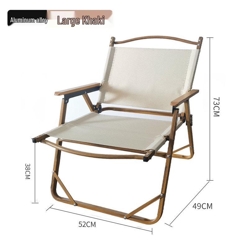 Портативный складной алюминиевый стул для кемпинга с сиденьем под дерево - Идеально подходит для улицы, рыбалки и использования в качестве стула Кермит