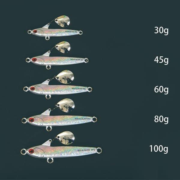RISE JAPAN Rise Jig Blade 30г #RB04 Розовое Золото Металлическая Джиг-Приманка с Лепестком Colorado и Одинарным Крючком для Морского Берегового Заброса