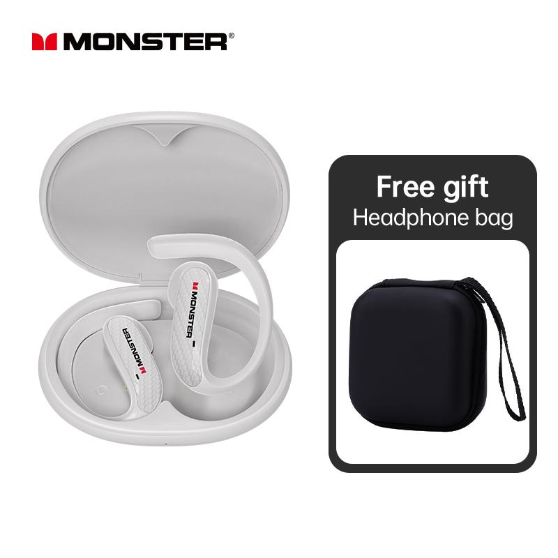Monster MQO37 TWS Bluetooth 6.0 Sports Noise Reduction Headphones HiFi Stereo Music Gaming Earphones HD Call Headphones With Mic