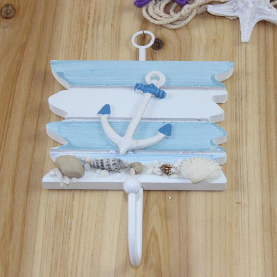 Coat Hook with Hanging Holes No Drilling Needed Hooks Marine Style Iron Wall Hook for Entryway Bathroom Kitchen Keys