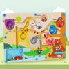 Magnetic Color & Number Maze Montessori Wooden Matching Learning Counting Puzzle Board Toddler Fine Motor Skills Toys