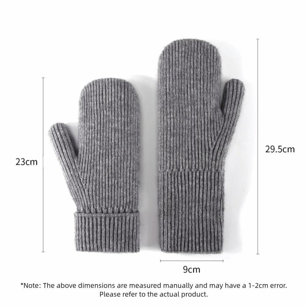 Knit Stretchy Winter Gloves Fleece Lining Snow Gloves High Quality Thermal Gloves  for Women Men