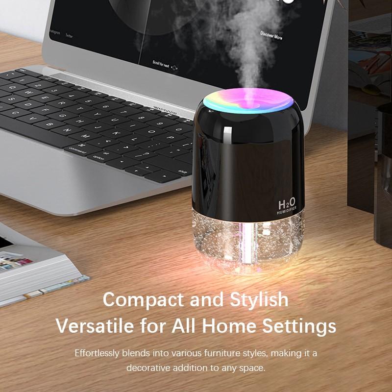 USB Humidifier With LED Light Aroma Diffuser Air Purifier Mist Maker Air Freshener For Bedroom Home Car Office