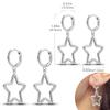 Новые женские серьги Оригинальные серьги-кольца из стерлингового серебра 925 пробы Помолвочные Свадебные На День Рождения Висячие серьги Женские украшения Подарки