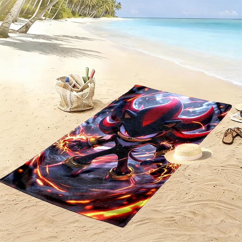 SONIC Beach Towel Suitable for Travel, Outdoor Activities, Swimming Pools, Yoga, Surfing, Camping, Hiking, Gym