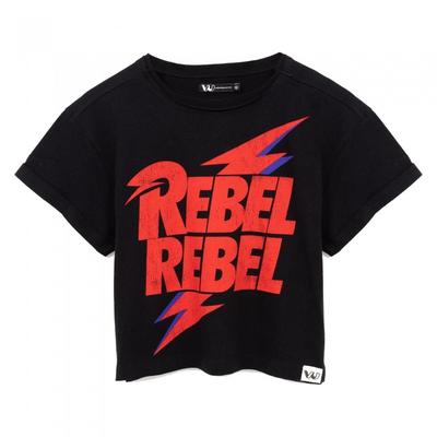 Женская/дамская футболка Rebel Rebel Crop
