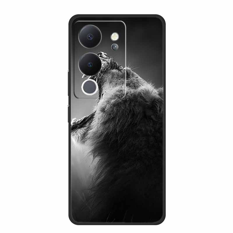 6.67" Чехол для Vivo V30 Lite Черный Силикон Мягкие Чехлы для Телефона Для Vivo V30 Lite Задняя Крышка Чехол V 30 Lite Funda Coque Оболочка Capas