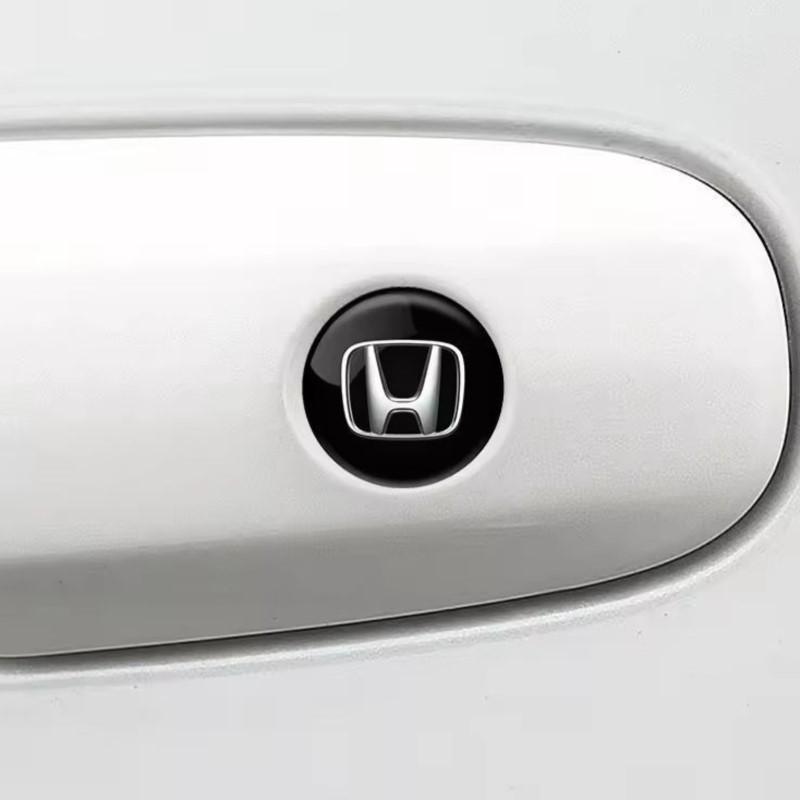2Pcs Car Lock Stickers Keyhole Anti-blocking Protection Styling For Honda Civic Accord Jazz Fit CRV Odyssey City Pilot Vezel TP6