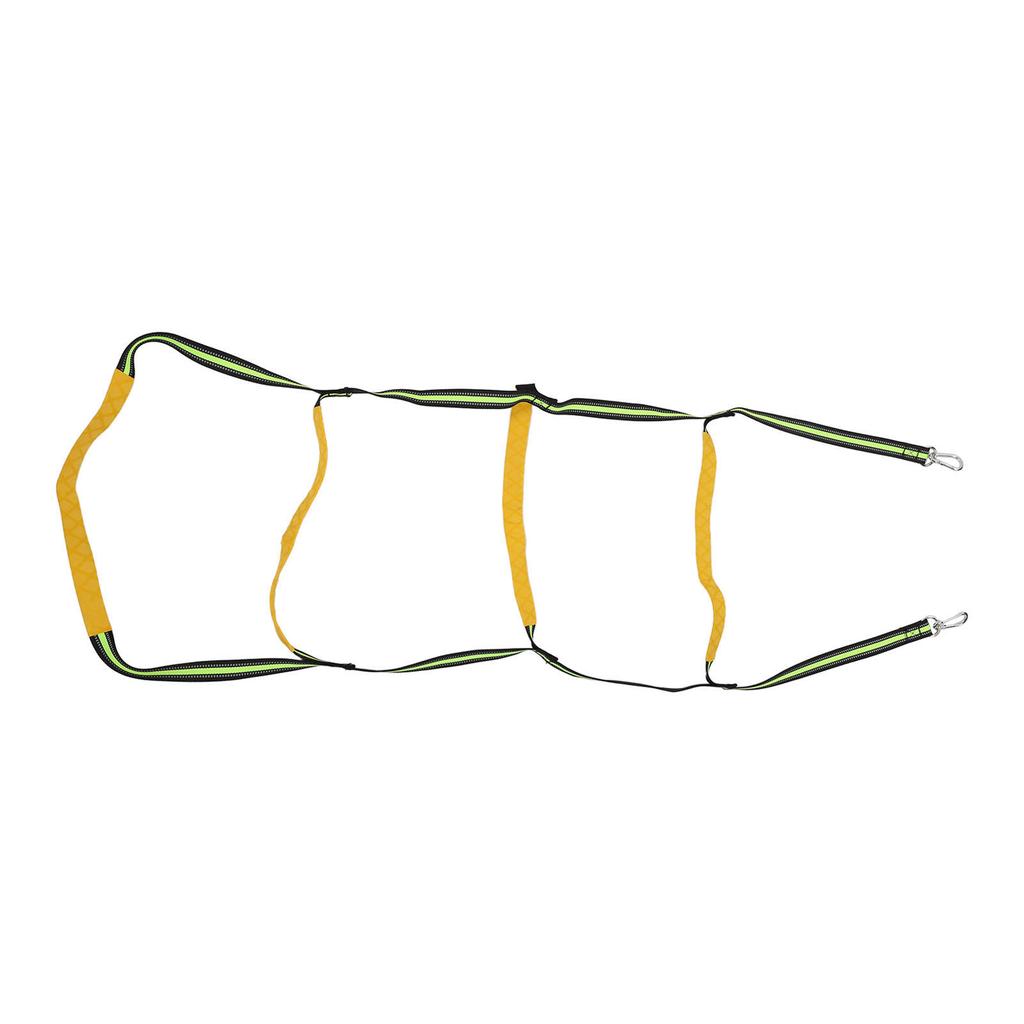 Boat Rope Ladder 4 Steps Foldable UV Protection Reflective Rope Marine Rope Ladder with Stainless Steel Hooks