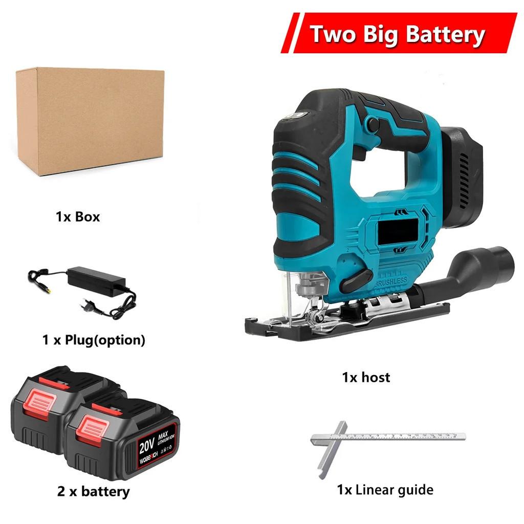 2800 об/мин Бесщеточный Электрический Лобзик Аккумуляторный Перезаряжаемый Лобзик Бытовой Портативный Деревообрабатывающий Электроинструмент