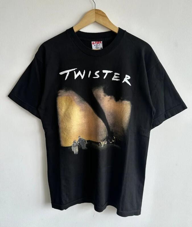 Unisex Graphic T-shirt Twister Movie Black Short Sleeve Cotton T-shirt Unisex S-5XL VM7560