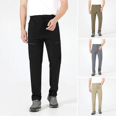 Унисекс брюки для скалолазания Водонепроницаемые быстросохнущие дорожные брюки Широкие свободные прямые карманы Эластичный пояс Полный