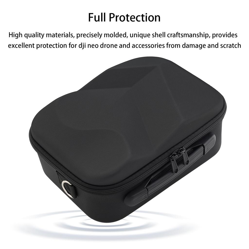 Carrying Storage Case for DJI Neo Fly More Combo,Travel Portable Hard Shoulder Bag for DJI NEO Drone, Batteries, Charging