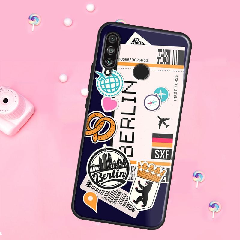 СИДНЕЙ ПОСАДОЧНЫЙ ТАЛОН Traveltickets Для Huawei Nova 12i 7i 8i 11i 12s Y73 Y70 Y90 Y60 Y72 Y61 Y91 9 10 SE P30 Pro P40 Lite Чехол