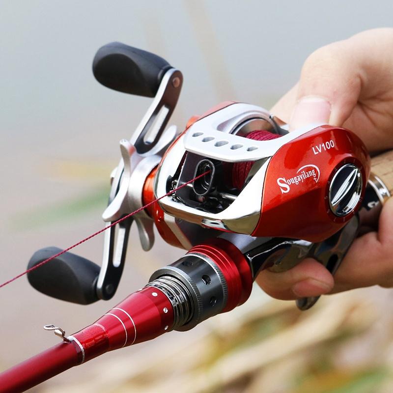 Катушка для приманки с магнитным тормозом, левая и правая фидерные катушки